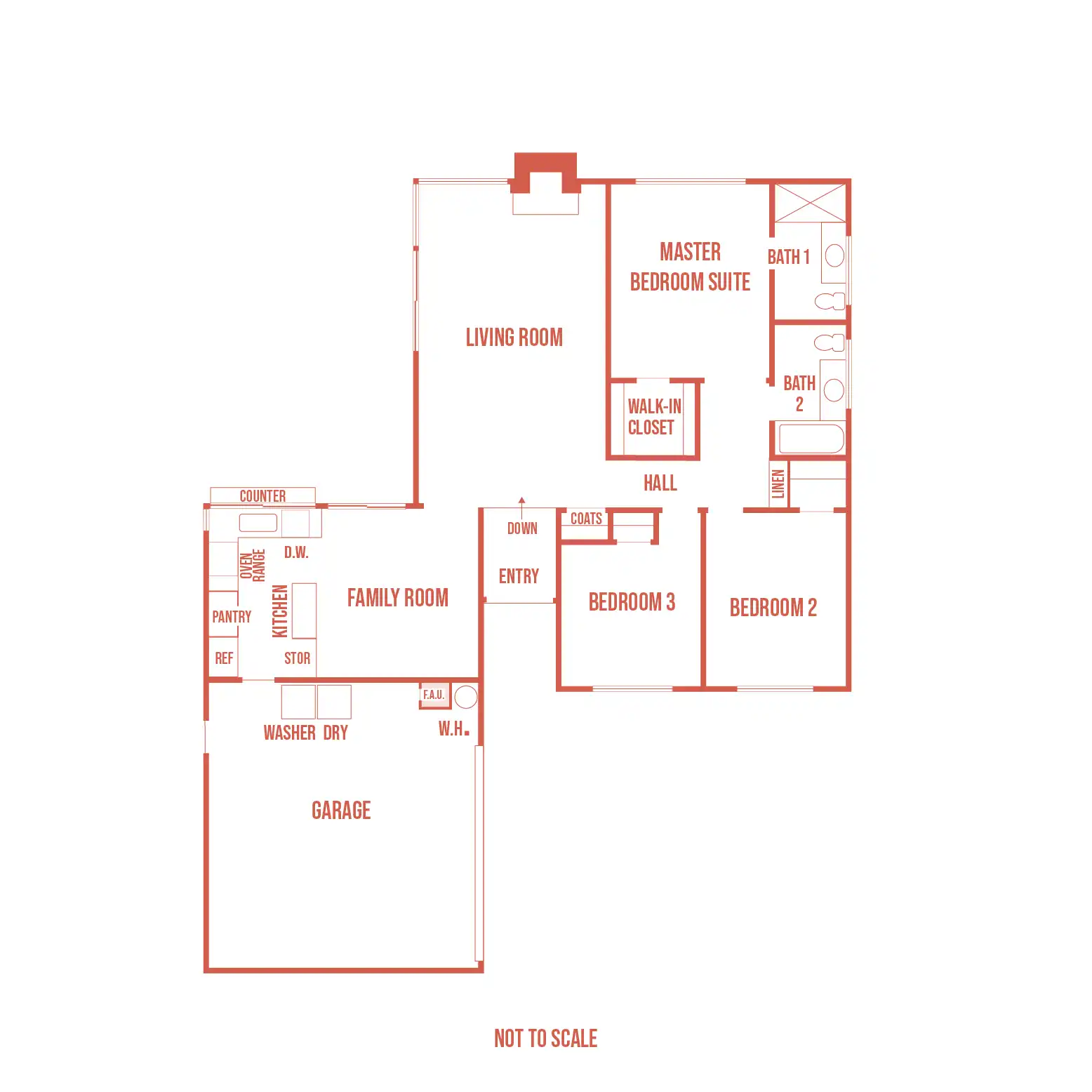 La Jolla Plan 2 First Floor.